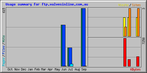 Usage summary for ftp.valvesinline.com.au